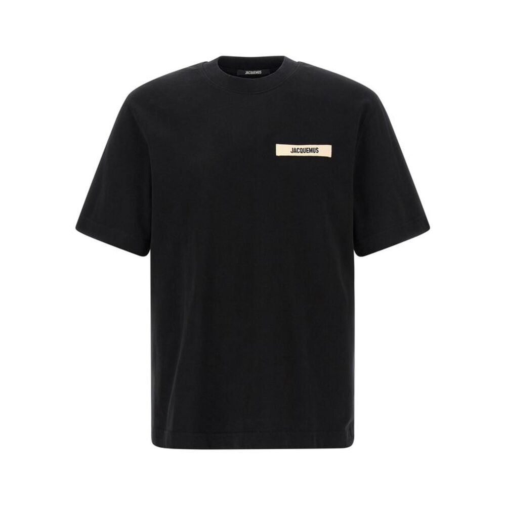 Jacquemus Black Cotton Men's T-Shirt
